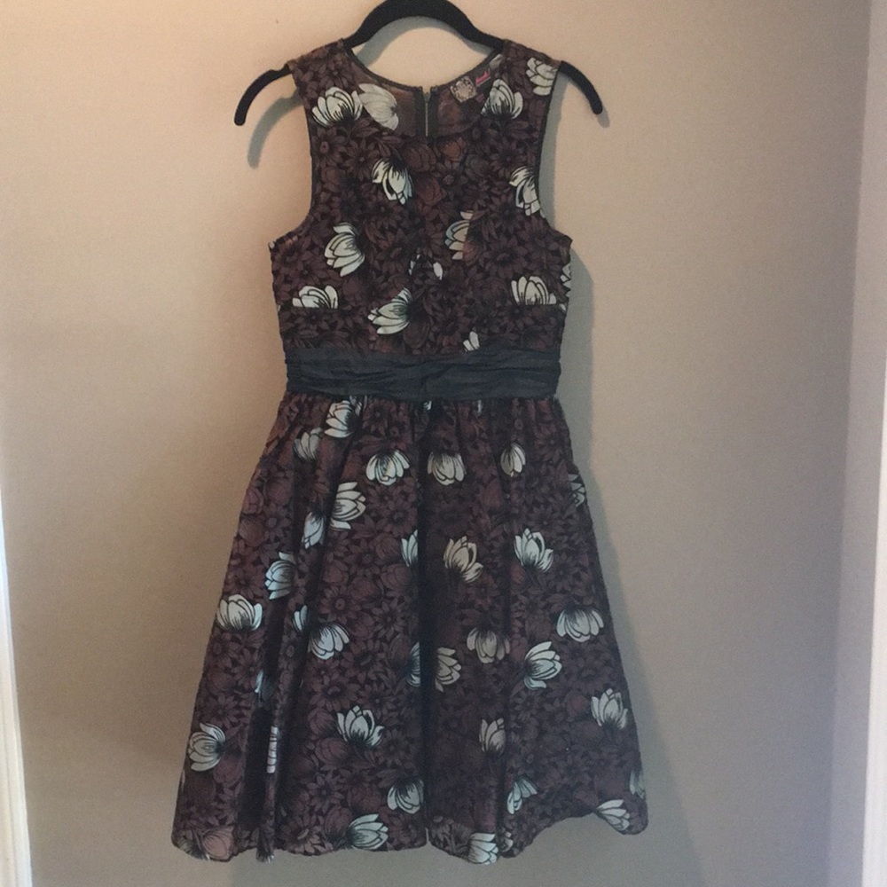 Anthropologie Chrysanthemum Tea Dress